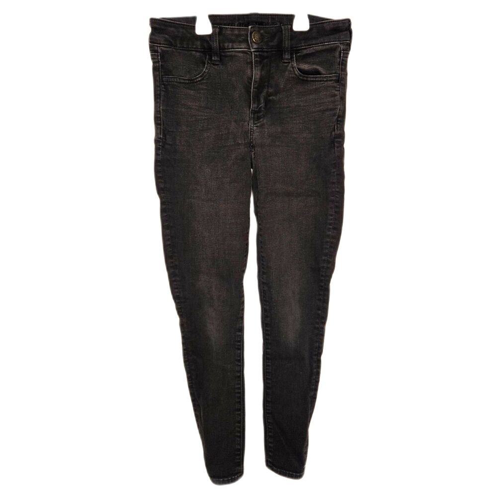 American Eagle Next Level Stretch Jeggings | Women's Size 4 | Washed Black